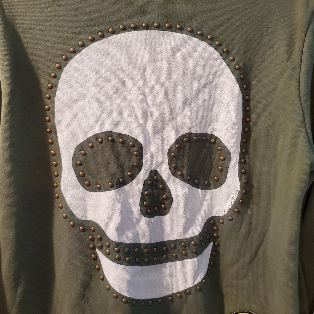 Lauren Moshi Lennox Stud Skull hoodie - Picture 10 of 16
